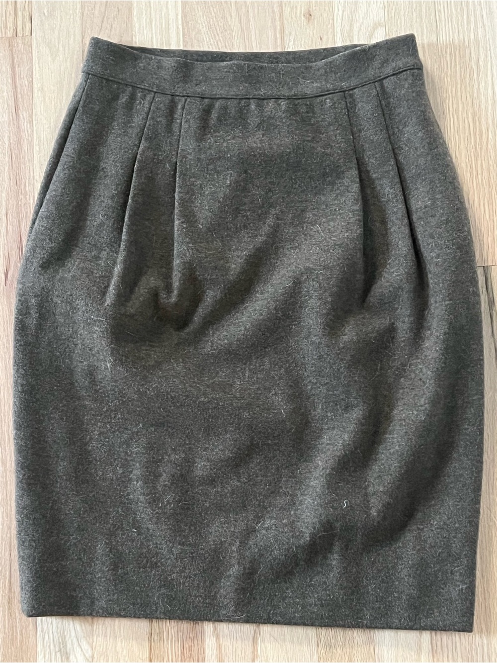 Missoni Charcoal Gray Brown Wool Pencil Skirt